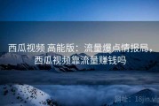 西瓜视频 高能版：流量爆点情报局，西瓜视频靠流量赚钱吗