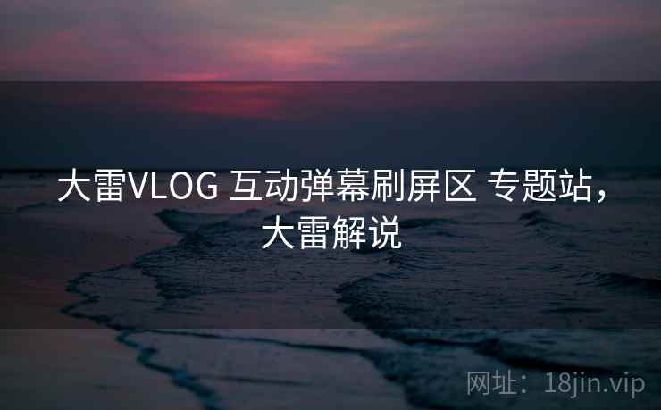大雷VLOG 互动弹幕刷屏区 专题站，大雷解说