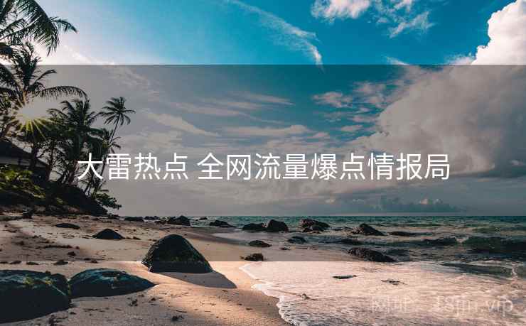 大雷热点 全网流量爆点情报局 大雷热点 全网流量爆点情报局